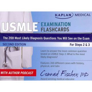 Kaplan Medical USMLE Examination Flashcards: The 200 "Most Likely Diagnosis" Questions You Will See on the Exam for Steps 2 & 3