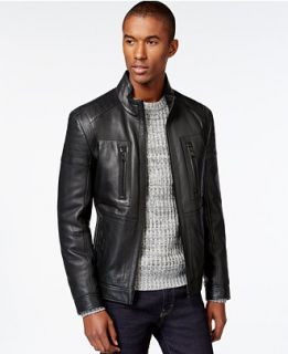 BOSS HUGO BOSS Gentin Leather Jacket   Coats & Jackets   Men