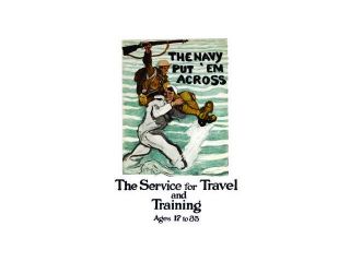 Buyenlarge   22108 9CG28   The Navy put 'em across The service for travel and training ages 17 to 35 28x42 Giclee on