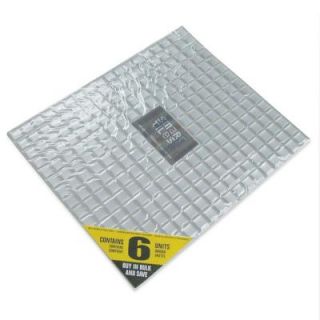 Smart Tiles 9.65 in. x 11.55 in. Peel and Stick Minimo Silver Mosaik (6 Pack) DISCONTINUED SM1037 6