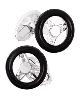 Jan Leslie Black Onyx Steering Wheel Cuff Links