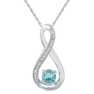 20 CT. T.W. Round Diamond with Prong Set Fashion Pendant in Sterling