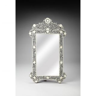 Bone Inlay Wall Mirror by Bungalow Rose