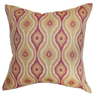 ie Ikat CottonThrow Pillow by The Pillow Collection