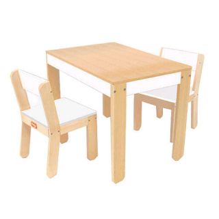 P'kolino Table and Chairs   White    P'Kolino