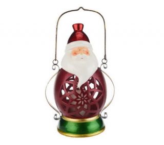 Home Reflections Holiday Lantern with Flameless Candle —