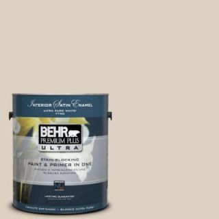 BEHR Premium Plus Ultra 1 Gal. #PPU7 10 Roman Plaster Satin Enamel Interior Paint 775001