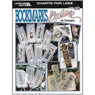 Leisure Arts Charts For Less: Bookmarks Galore