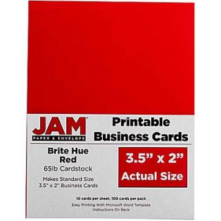 JAM Paper (3.5 x 2) Printable Business Cards, 100/pack