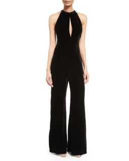 Haute Hippie The Caravan Halter Jumpsuit, Black