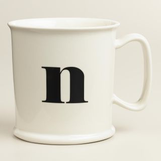 N Monogram Porcelain Mug