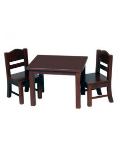 Espresso Doll Table and Chair Set by Guidecraft