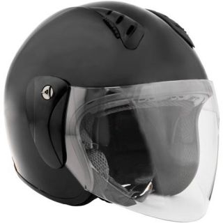 Open Face Helmet With Shield