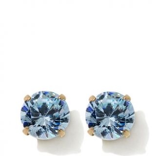 Michael Anthony Jewelry® Kids 14K Aquamarine Color CZ Stud Earrings   March   7839470
