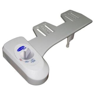 Blue Bidet Non electric Attachable Bidet System for One or Two Piece Toilets in White BB 800