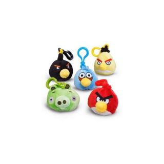 Angry Birds 3" Plush Backpack Clip On: Green Pig