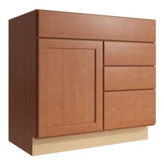 Cardell Pallini 36 in. W x 34 in. H Vanity Cabinet Only in Caramel VCD362134DR3.AE0M7.C68M