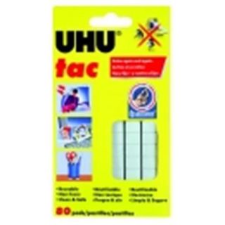 Uhu Tac Pre Scored Removable Adhesive Tab   Pack 80