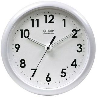 Illuminated 10" Clock, White
