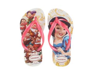 Havaianas Kids Slim Princess Disney Flip Flops (Toddler/Little Kid/Big Kid) White/Rose