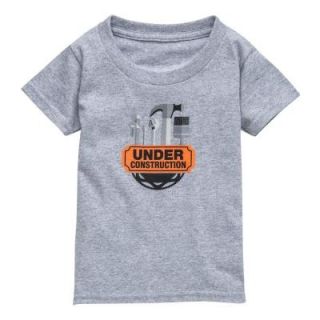 The Toddler 2T Gray Cotton Under Construction T Shirt 1365636 40