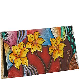 Anuschka Check book Cover: Tribal Lily