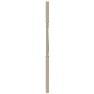 RDI 5 in. x 5 in. x 9 ft. Turned Vinyl Fence Post with 5000 lb. Capacity 73018768