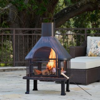 Corvus Vintage Brushed Bronze Outdoor Fire Pit   14986921  