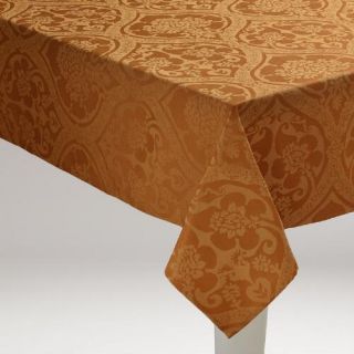 Amber Damask Ogee Tablecloth