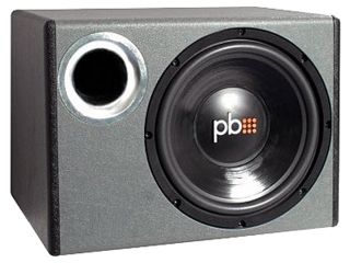 PowerBass Single 10" 500W Enclosed Subwoofer