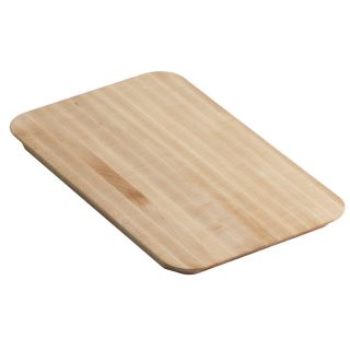 KOHLER 1 10.5 in L x 17.375 in W Wood Cutting Board