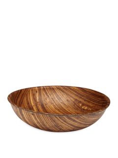 Zebra Wood Salad Bowl by Weavewood Inc
