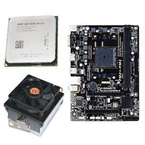 AMD A10 6800K 4.1GHz Quad Core OEM Processor/ Gigabyte GA F2A68HM H Micro ATX FM2 + Motherboard/Thermaltake CL P0503 80mm CPU Cooler Bundle