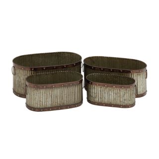 Oval Metal Planter (Set of 4)   17255395   Shopping   Great