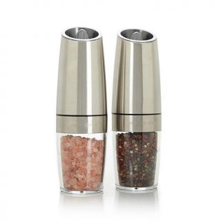 Simply Ming Electric Spice Mill Set with Gourmet Salt and Pepper Blends   7862158