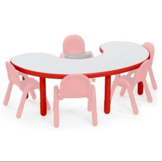 Kidney Table in Red (18 in.)