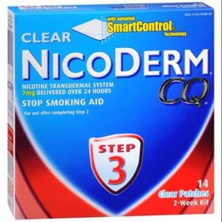 NicoDerm CQ Clear Patches Step 3 14 Each (Pack of 2)