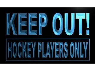 ADV PRO m681 b Keep out Hockey Players Only Neon Light Sign