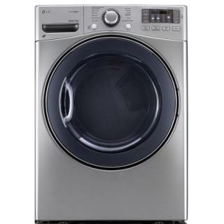 LG Electronics 7.4 cu. ft. Electric Dryer with Steam in Graphite Steel DLEX3570V