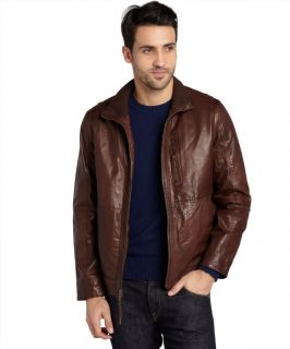 Marc New York Driftwood 'vandam' Vintage Calf Leather Jacket (323815501)