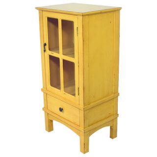 Heather Ann Wooden Cabinet with Glass Insert