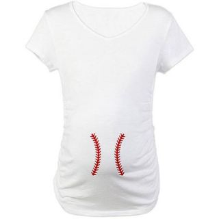 Cafepress Baseball Belly Maternity T Shirt