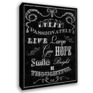 Dream Textual Art on Wrapped Canvas by PTM Images