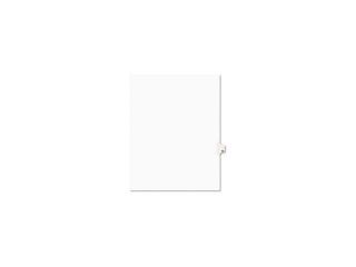 Avery Style Legal Side Tab Divider, Title: 42, Letter, White, 25/pack By: Avery