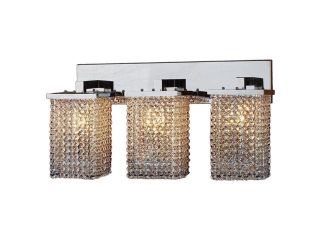 Prism Collection 3 light Chrome Finish and Clear Crystal Wall Sconce Light