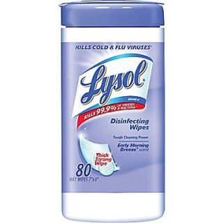 Lysol Disinfecting Wipes, Early Morning Breeze, 80/Pack