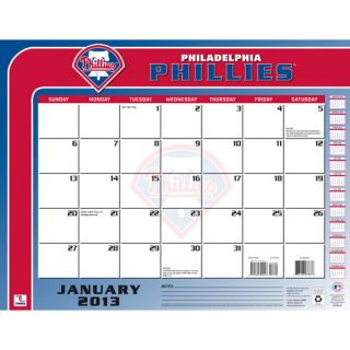 Turner Licensing 2013 22" x 17" Desk Calendar, Philadelphia Phillies