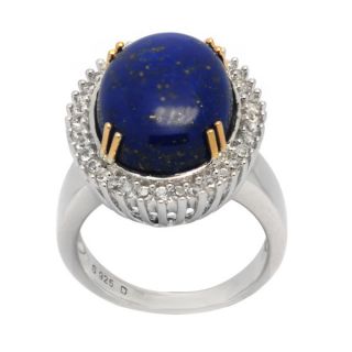 De Buman 14K Yellow Gold and Sterling Silver with Genuine Lapis and