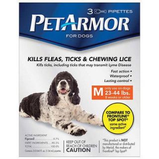 PetArmor Flea & Tick Protection for Dogs 23 44 lbs, 3 month Supply