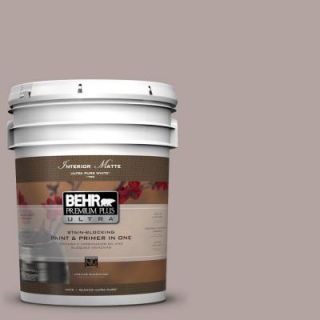 BEHR Premium Plus Ultra 5 gal. #780B 4 Slate Pebble Flat/Matte Interior Paint 175405